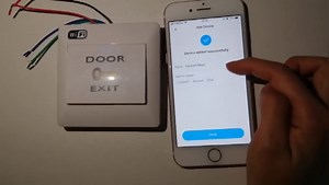 UHPPOTE 2.4Ghz WiFi Push to Exit Button NO/NC Output App Controlled for Door Access Control