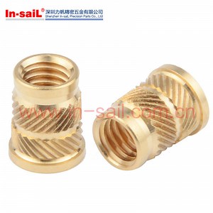 [Hot Item] Double-Twilled Knurls Hot-Melt Brass Insert Nut for Thermoplastic Qt-Type