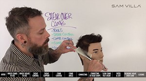 25K views · 365 reactions | Shear Over Comb. Andrew Carruthers, Education Director for Sam Villa takes through the needed tools, the techniques and other tips to perfect this technique! So, grab your mannequin, shear and push play! | Sam Villa Professional | Facebook