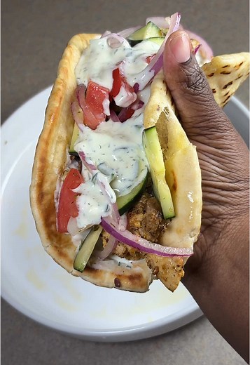Homemade Chicken Gyros with Tzatziki Recipe