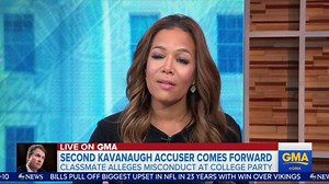 "Isn't it remarkable that Ronan Farrow is doing the job of the FBI?" -- Sunny Hostin to George on NEW allegations of sexual misconduct against SCOTUS nominee Brett Kavanaugh: gma.abc/2Q0O0N1 | Good Morning America