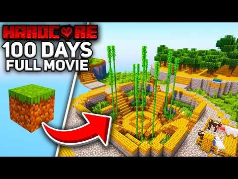 Surviving 100 Days in One Block Skyblock