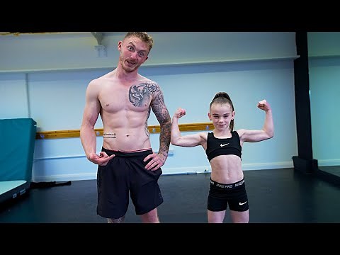Head to Head Gymnastics challenge with a 7 year old Girl!? {Super Strength}