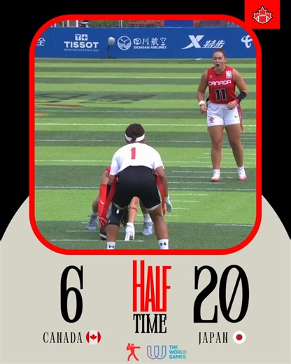 1.9K views | At the half, Japan leads Canada 20-6 | Football Canada | Facebook