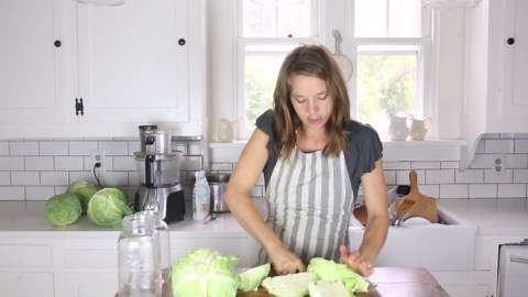 Simple homemade sauerkraut