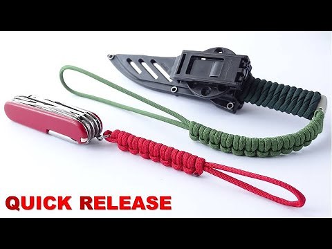 Quick Release Paracord Knife Lanyard or Keychain - Paracord Tutorial by CBYS – DIY