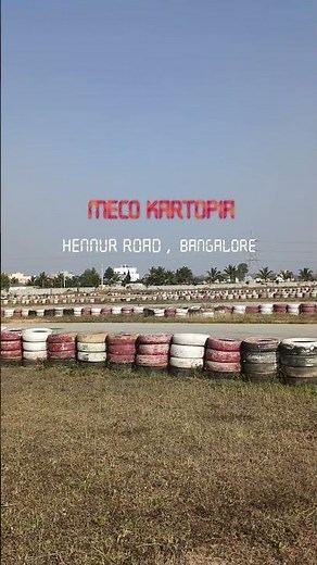 📍Meco Kartopia Bangalore 🏁🏎️ Featuring one of the top outdoor karting tracks.