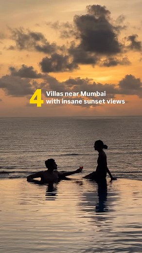 If you love sunsets, these villas near Mumbai are for you. (sunset, sky, sky lovers, villas, near mumbai, sunset apot, hidden gem, things to do near mumbai, weekend, trip, getaway) | Stay Vista