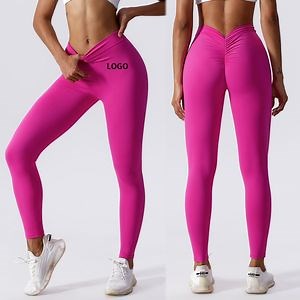 [Hot Item] Quick Dry Spandex Leggings Scrunch Butt Workout Tight Yoga Pants Fitness Gym Butt Lifting Yoga Leggings