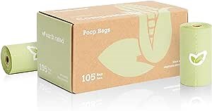 Earth Rated Dog Poop Bags, Ultra Thick and Leak Proof Dog Waste Bags, Unscented, 105 Count