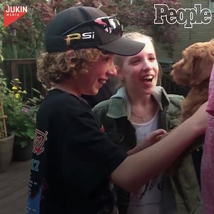 Surprise! 🐶 These kids have the sweetest reaction to their new puppy. | People