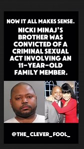 She is seeking pardons: The brother of superstar rapper Nicki Minaj has been found guilty in his Long Island child sex assault case. Jelani Maraj, 38, faces up to life in prison after he was convicted of predatory sexual assault against a child and endangering welfare of a child for having repeated sexual contact with an 11-year-old girl at his home in Baldwin. | The Clever Fool