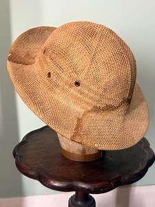 Vintage 1960s Pith Helmet Straw Safari Hat - Etsy