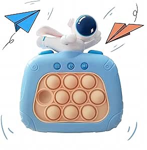 Pop Fidget Toys Handheld Game for Kids, Push Bubble Light up Sensory Toys for Kids, Quick Push Games Sensory Toys for Autistic Children, Stress Relief Toy Age 3-12 Year Old Boy Girl