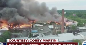 Massive fire sparks evacuations in Lockport