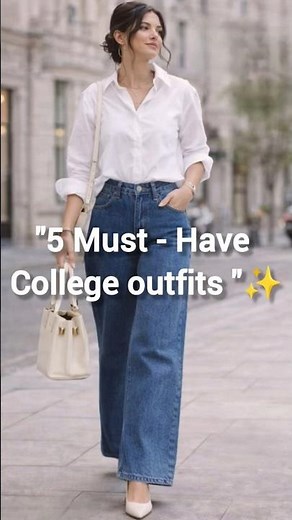 5 Cute Outfit Ideas Every College Girl Needs 👗 | College Outfit Ideas 2026