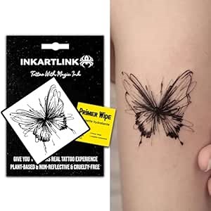 INKARTLINK Semi-Permanent Temporary Tattoo, Gift for Girls, Butterfly Tattoo for Cute and Sweet Girls, Waterproof and Non-reflective, Exquisite Packaging, Unique Design (Butterfly 2)