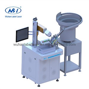 [Hot Item] 20W 30W 50W Automatic Vibrating Cup Laser Marking Machine for Nuts, Screws, Connectors