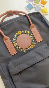 Embroidery Patterns for KanKen Backpack 🎒 #embroidery #customshoes #handicraft #embroideryart #embroiderydesign #embroiderypattern #handembroidery #kanken #embroiderykanken #kankenbackpack | QT Embroidery