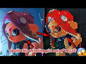 (Splatoon 2) LEGO Octoling girl mosaic 😱