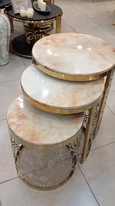 New Arrivals!! Nesting Tables With Marble Top Dimensions: Large: Height - 22", Diameter (Top) - 18" Medium: Height - 19.5", Diameter (Top) - 16" Small: Height - 16", Diameter (Top) - 14" #nestingtables #nestoftables #servingtables #marbletop #homedecor #homeinteriors #interiordecorate #luxuryhomes #homestyling #interiorlove #livingroomdecor #instahomes #onlineshopping #pakistan #karachi #lahore #faisalabad #multan #rawalpindi #islamabad #twincities #peshawar #dha #bahriatown #amazonmall #gigamal
