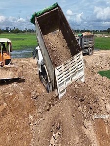 Skilled Operators Execute Bulldozer Rescue of Trapped Dump Truck! #BulldozerAction #DozerOperator #DumpTruck #Bulldozer | Bulldozer Tricks