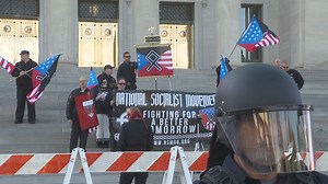 National Socialist Movement hosts rally in Little Rock