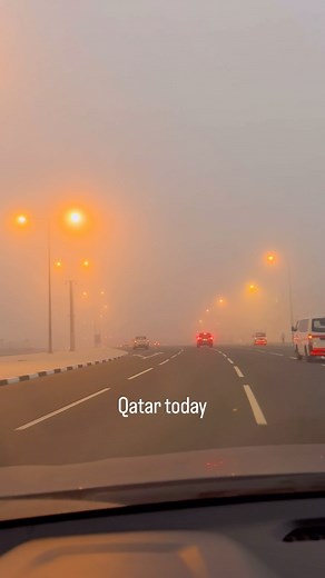 Too much Fog is a good fog 😘☺️ . #rjved #qatar #qatar #doha #iloveqatar #fog #foginqatar | RJ Ved