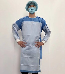 [Hot Item] Medical Supply Waterproof Reinforced Surgical Gown Isolation Gown Lab Coat for High-Risk Procedures Hospital