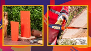 SUPVOX Plastic Tree Felling Wedges 2-Pack Lightweight Nonslip Logging Wedge Tools for Outdoor Tree Cutting and Garden Pruning 5.7X2.75X1.02 Inches