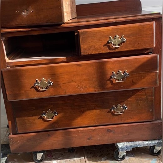1.3K views · 45 reactions | Thrifted dresser undergoes a stunning makeover with Dixie Belle Paint, showcasing a rustic weathered and distressed finish for a timeless, vintage charm. Find your local retailer on our website! : The Top Drawer RVA #DixieBellePaint #BestPaintOnPlanetEarth | Dixie Belle Paint Company | Facebook