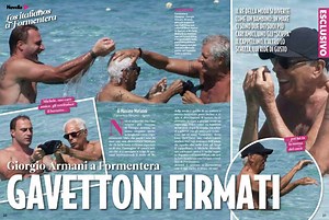giorgio armani in vacanza a formentera con leo dell'orco e michele morselli -le foto di novella 2000