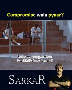 36K views · 1.1K reactions | Compromise wala pyaar? | Sarkar Movie Kya pooja karegi shekhar ke liye compromise ya hoga pyaar ka THE END? #fblifestyle #bollywood #sarkar #hindimovie #amitabhbachchan #abhishekhbachchan | Bollywood Bubble Reviews | Facebook
