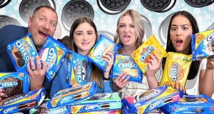 80K views · 2.8K reactions | The crazy flavored OREOS are here! We had so much fun doing a blindfold cookie tasting. Who will be able to guess the most flavors correctly and be crowned the OREO master?! | Crazy Middles | Facebook