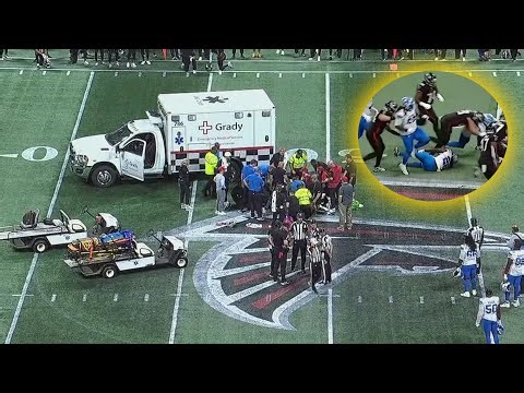 Lions Falcons preseason game ends early after Morice Norris injury | the game had been suspended?