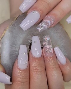 Stars, moons and pastel clouds 殺殺 What more can you ask for  My client went with a soft pastel purple, silver stars and moons with pastel clouds 朗朗 im loving the esthetic of these nails  Dm to book! I have a good range of availability for May!  | Demon Art Nails | Facebook