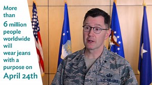 On April 24, USAFA will be participating in an international event called Denim Day to make a visual statement that we stand up against victim blaming and sexual violence. Please join USAFA and wear denim to show your support. | United States Air Force Academy