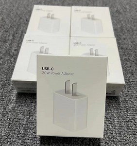 [Hot Item] Original Quality Us 20W Charger Adapter for iPhone Fast Charging Type-C Pd 20W Charger for iPhone Charger Cable Factory Price with Original Box Quick Charger