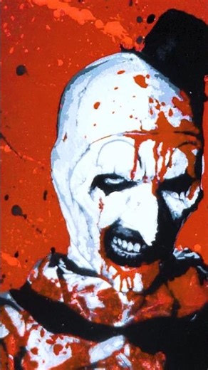 Art the Clown Realistic Stencil Street Art #art #painting
