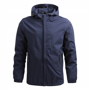 [Hot Item] Customized Adult Fashion PVC Coating Waterproof Clothing Outdoor Men's Leisure Jacket