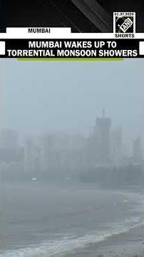 Morning rain batters Mumbai as Marine Drive witnesses’ intense monsoon showers under cloudy skies