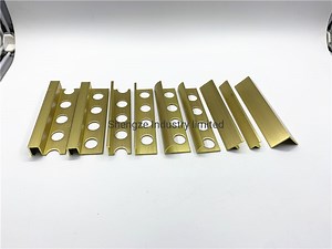 [Hot Item] Gold Color Decorative Aluminum Tile Edge Trim for Ceramic Corner