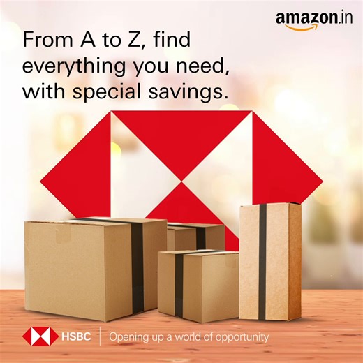 Special discount on Amazon.in with HSBC Credit Cards. From mobiles, large appliances, electronics, fashion & grocery categories add everything to your cart and save with your card. Offer details: https://grp.hsbc/azoff Offer valid until 30 April 2024. *T&C apply. #HSBCIndia #OpeningUpAWorldOfOpportunity #AmazonOffers #Amazon #HSBCCreditCards #Offers #Shopping #Savings #AmazonDeals | HSBC