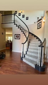 Check out this sexy banister  keep swiping to see the before pics! #banister #stairs #staircase #makeover #design #licensedtocreate #details | Rustic Roots | Facebook