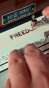 Freedom, using a Leroy Lettering Set #vintage | Made by Edgar
