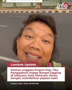 Momen anggota Project Pop, Tika Panggabean puji jalanan di Kota Mataram❤️ #infolombok | INFO LOMBOK