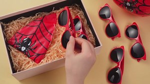 48 Pcs Spider Theme Inflatable Beach Balls with Glasses Summer Pool Party Favors 10 Inch Spider Web Inflatable Ball Birthday Graduation Decorations End of Year Party Gift Supplies