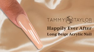 Video - Tammy Taylor - How To - Happily Ever After Long Beige Acrylic Nail. | Tammy Taylor Nails Benelux