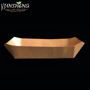 [Hot Item] Disposable Snacks and Chips Packaging Take out Fast Food Paper Tray