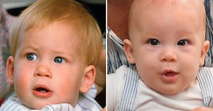 Prince Harry and Son Archie's Baby Photos Side by Side